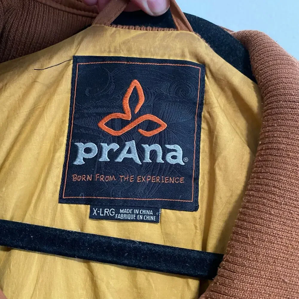 Prana Men's Breathe Jacket‎ Cargo Burnt Orange Size XL